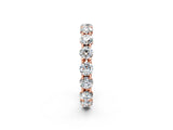 Rose gold Round Diamond Woven Full Eternity Band_2