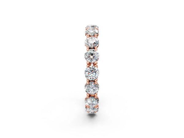 Rose gold Round Diamond Woven Full Eternity Band