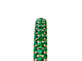 Rose gold Round Emerald Pavé Eternity Band with Shared Prong Setting_11