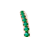 Rose gold Round Emerald Pavé Half Eternity Band with Shared Prong Setting_11