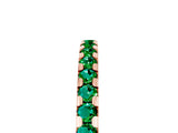 Rose gold Round Emerald Pavé Set Eternity Band with Micro Prong Setting_11