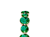 Rose gold Round Emerald Scalloped Prong Set Eternity Band_23