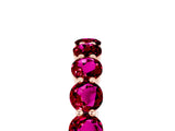 Rose gold Round Garnet Eternity Band with U-Prong Setting_35