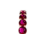 Rose gold Round Garnet Half-Eternity Prong-Set Band_11