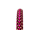 Rose gold Round Garnet Pavé Eternity Band with Shared Prong Setting_11