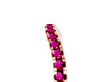 Rose gold Round Garnet Pavé Half Eternity Band with Shared Prong Setting_11