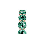 Rose gold Round Green Sapphire Eternity Band with U-Prong Setting_35