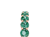 Rose gold Round Green Sapphire Half-Eternity Prong-Set Band_11