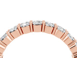 Rose gold Round Moissanite Half-Eternity Prong-Set Band_10