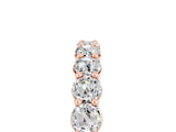 Rose gold Round Moissanite Half-Eternity Prong-Set Band_11
