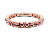 Rose gold Round Morganite Bezel Set Eternity Band_6