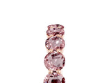 Rose gold Round Morganite Eternity Band with U-Prong Setting_35