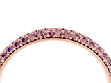 Rose gold Round Morganite Pavé Eternity Band with Shared Prong Setting_10