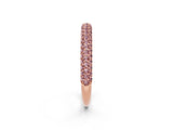 Rose gold Round Morganite Pavé Eternity Band with Shared Prong Setting_8