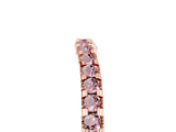 Rose gold Round Morganite Pavé Set Curved Wedding Band_11