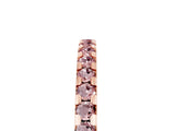 Rose gold Round Morganite Pavé Set Eternity Band with Micro Prong Setting_11