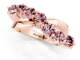 Rose gold Round Morganite Prong-Set Crossover Band_7