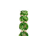 Rose gold Round Peridot Eternity Band with U-Prong Setting_35