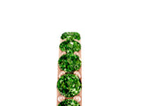 Rose gold Round Peridot Half Eternity Band with Classic Prong Setting_11