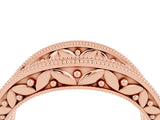 Rose gold Round Peridot Milgrain Eternity Band with Channel Setting_22