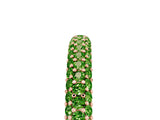 Rose gold Round Peridot Pavé Eternity Band with Shared Prong Setting_11