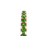 Rose gold Round Peridot Pavé Set Eternity Band with Micro Prong Setting_11