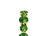 Rose gold Round Peridot Scalloped Prong Set Eternity Band_23