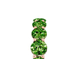 Rose gold Round Peridot Shared Prong Eternity Band_11