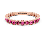 Rose gold Round Pink Sapphire Bezel Set Eternity Band_6