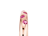 Rose gold Round Pink Sapphire Flush-Set Comfort Fit Band_23