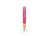 Rose gold Round Pink Sapphire Pavé Eternity Band with Shared Prong Setting_20