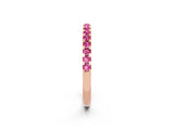 Rose gold Round Pink Sapphire Pavé Set Eternity Band with Micro Prong Setting_20