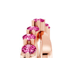 Rose gold Round Pink Sapphire Prong-Set Crossover Band_11