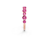 Rose gold Round Pink Sapphire Scalloped Prong Set Eternity Band_32