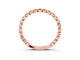 Rose gold Round Ruby Bezel Set Eternity Band_9