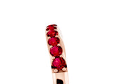 Rose gold Round Ruby Curved Wedding Band with Channel Setting_11