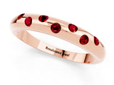 Rose gold Round Ruby Flush-Set Comfort Fit Band_7