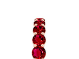 Rose gold Round Ruby Half-Eternity Prong-Set Band_11