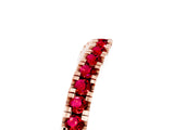 Rose gold Round Ruby Pavé Curved Band with Shared Prong Setting_11