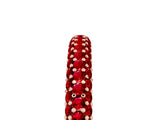 Rose gold Round Ruby Pavé Eternity Band with Shared Prong Setting_11