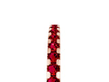 Rose gold Round Ruby Pavé Set Eternity Band with Micro Prong Setting_11