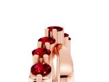 Rose gold Round Ruby Prong-Set Crossover Band_11