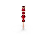 Rose gold Round Ruby Scalloped Prong Set Eternity Band_20