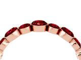 Rose gold Round Ruby Scalloped Prong Set Eternity Band_22