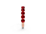 Rose gold Round Ruby Shared Prong Eternity Band_8