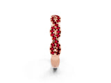 Rose gold Round Ruby Twisted Eternity Band with Pavé and Shared Prong Setting_20