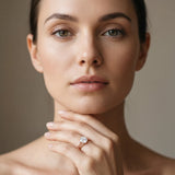 Rose gold Round Solitaire Beaded Band Six-Prong Setting_74