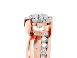 Rose gold Round Solitaire Channel-Set Split Shank Ring with Tension Prong Setting_23