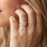 Rose gold Round Solitaire Channel-Set Split Shank Ring with Tension Prong Setting_37