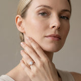 Rose gold Round Solitaire Diamond Ring with Four-Prong Setting and Tapered Band_13